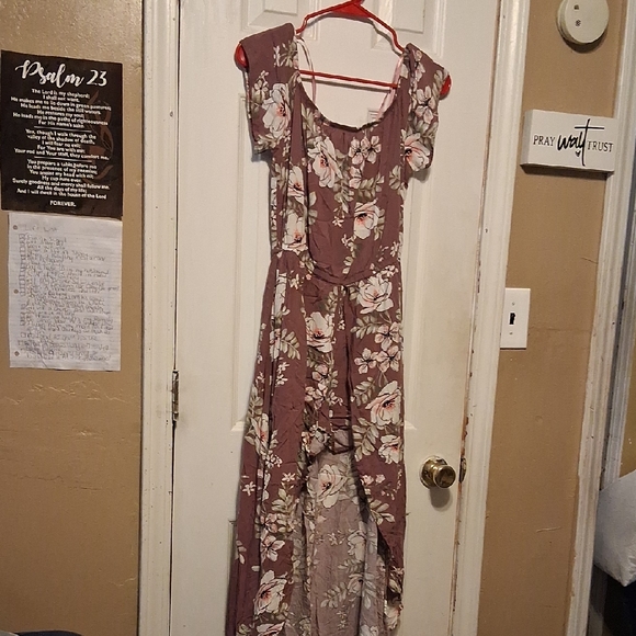 love J Pants - Love J Floral Mauve Jumpsuit